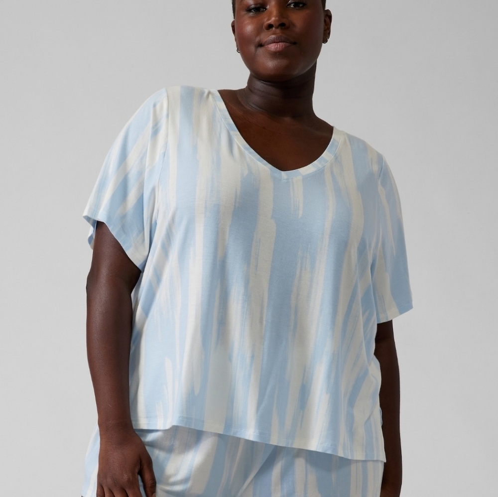 Athleta Sleepwear set of shorts and shirt Large